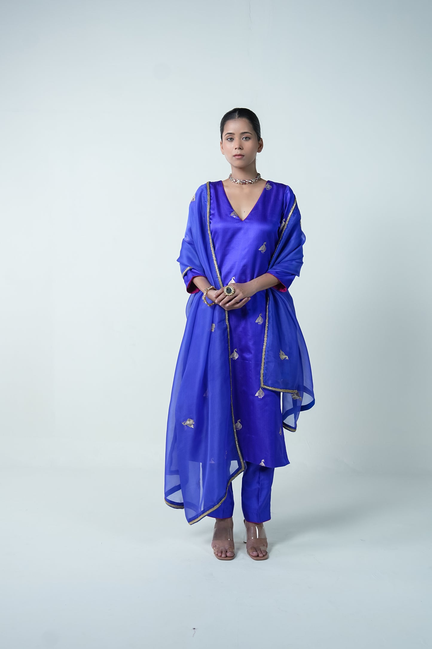 Megha Meena – Royal Purple Ethnic Suit for Women