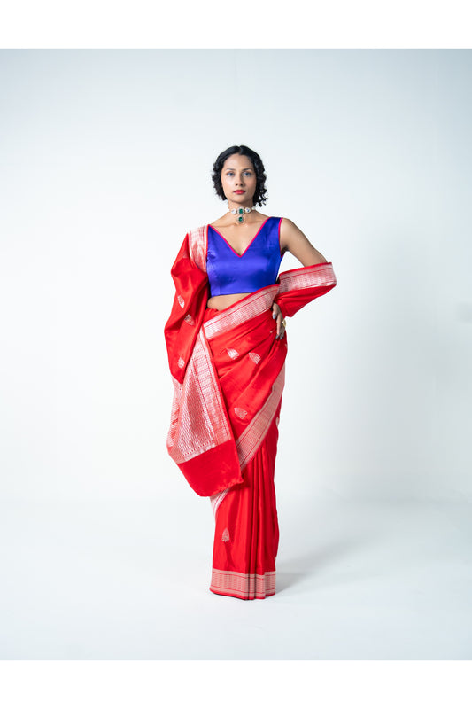Tripti – Red Banarasi Saree for Women