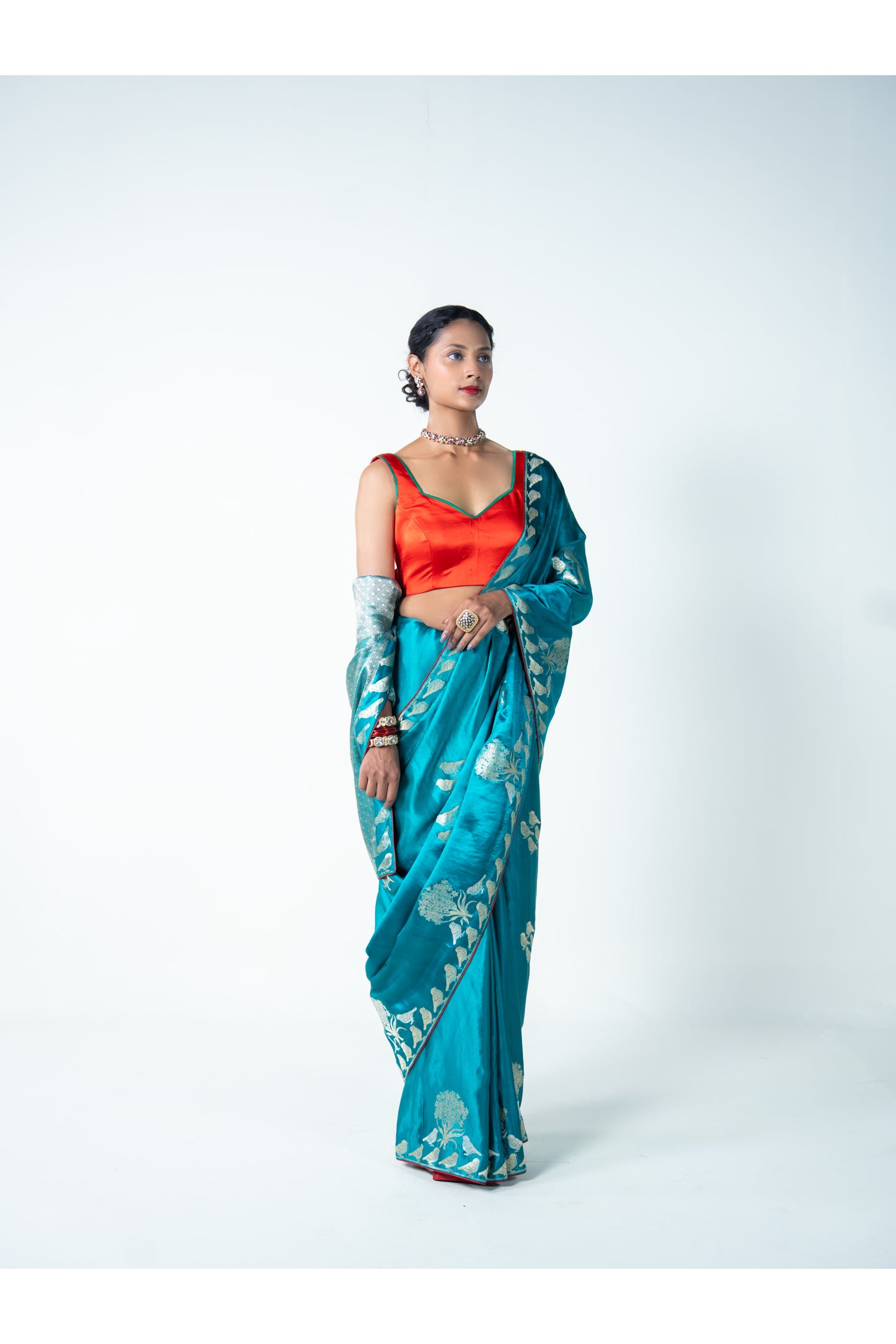 Chidiya – Green Banarasi Saree for Women