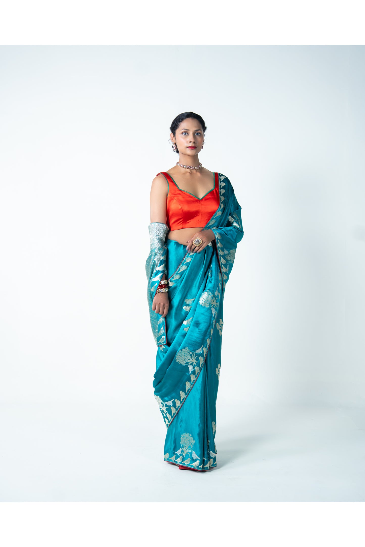 Chidiya – Green Banarasi Saree for Women
