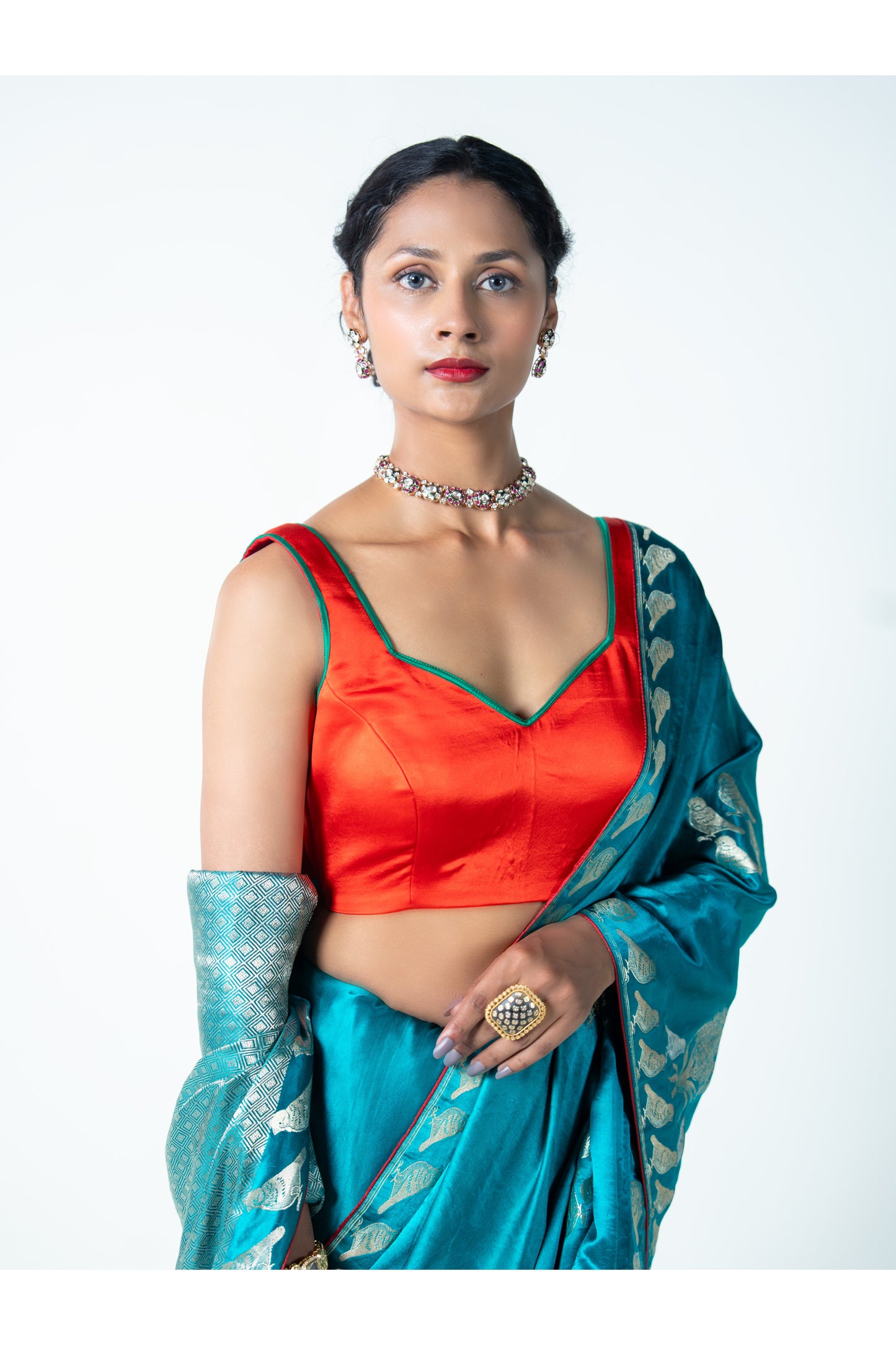 Chidiya – Green Banarasi Saree for Women