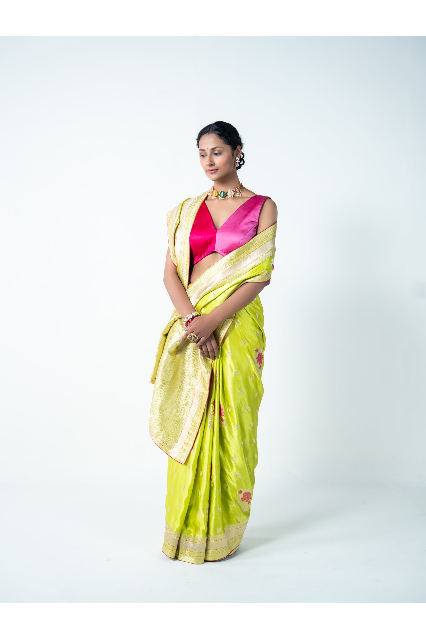 Megha – Green Banarasi Saree for Women