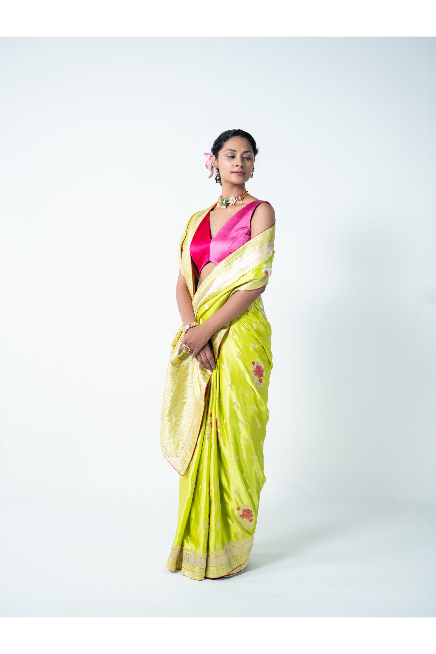 Megha – Green Banarasi Saree for Women