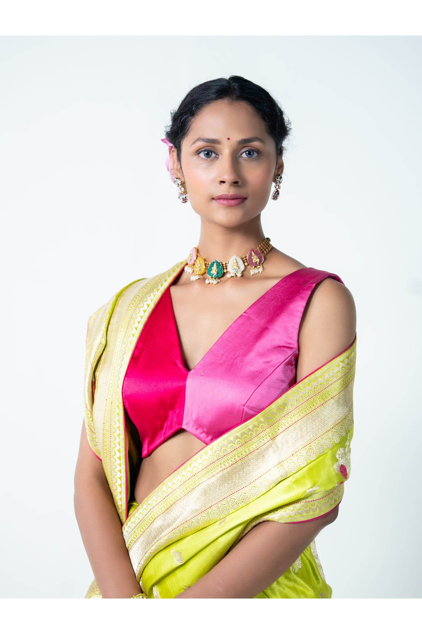 Megha – Green Banarasi Saree for Women