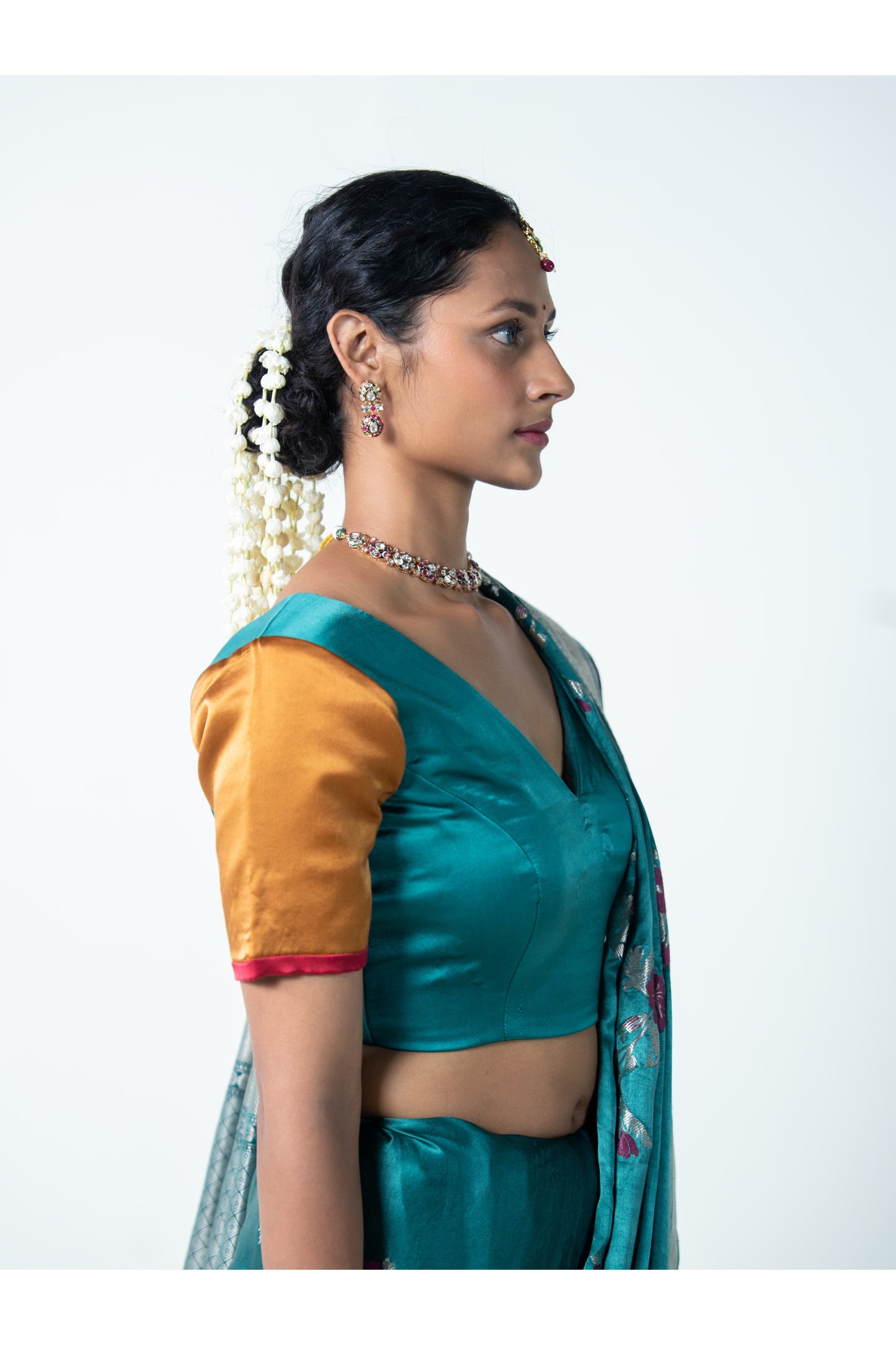Mohini – Turquoise Banarasi Saree for Women