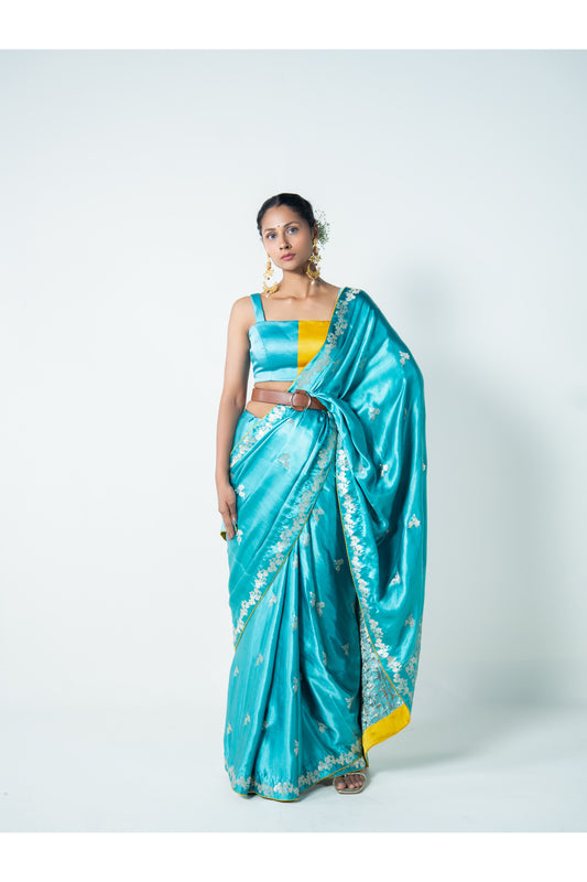 Leher – Blue Banarasi Saree for Women