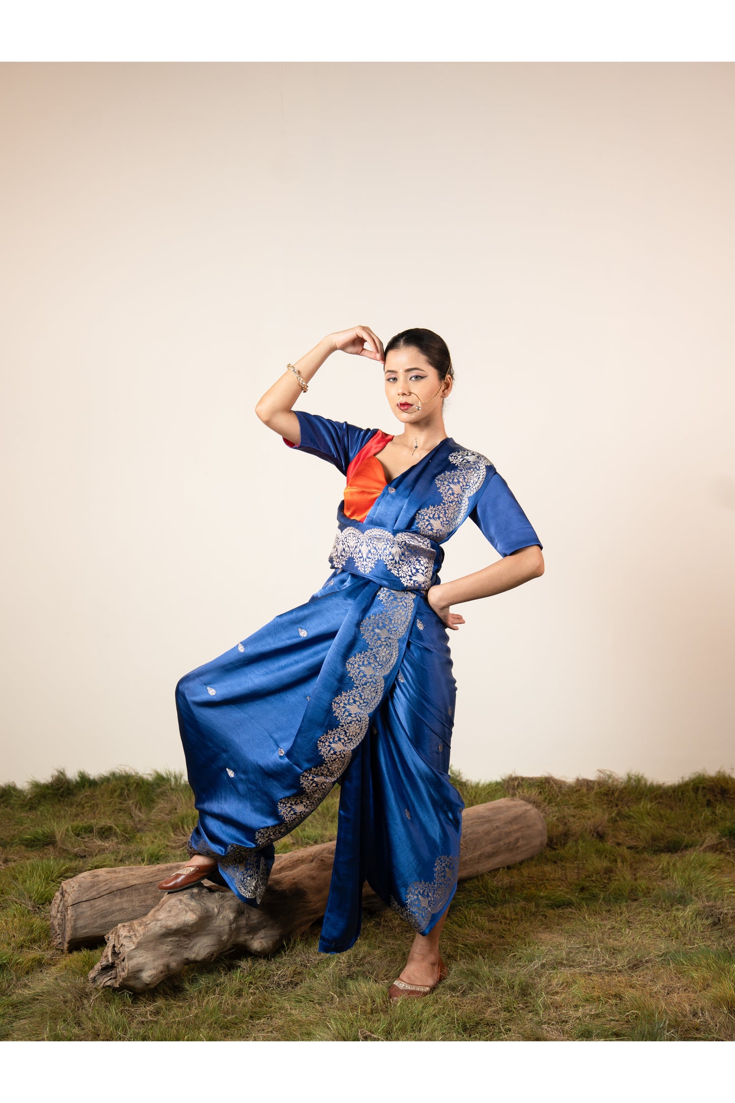 Arohi – Blue Banarasi Silk Saree
