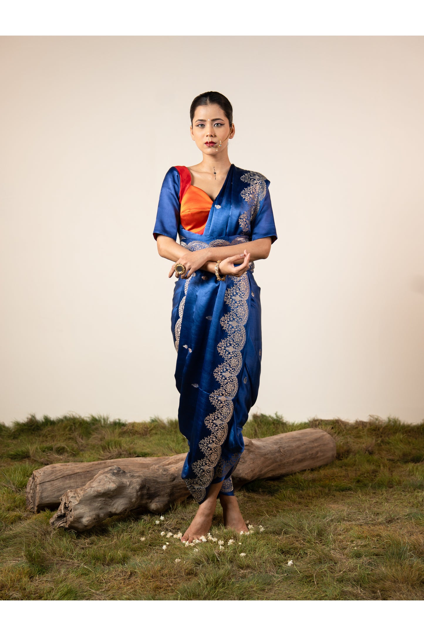 Arohi – Blue Banarasi Silk Saree