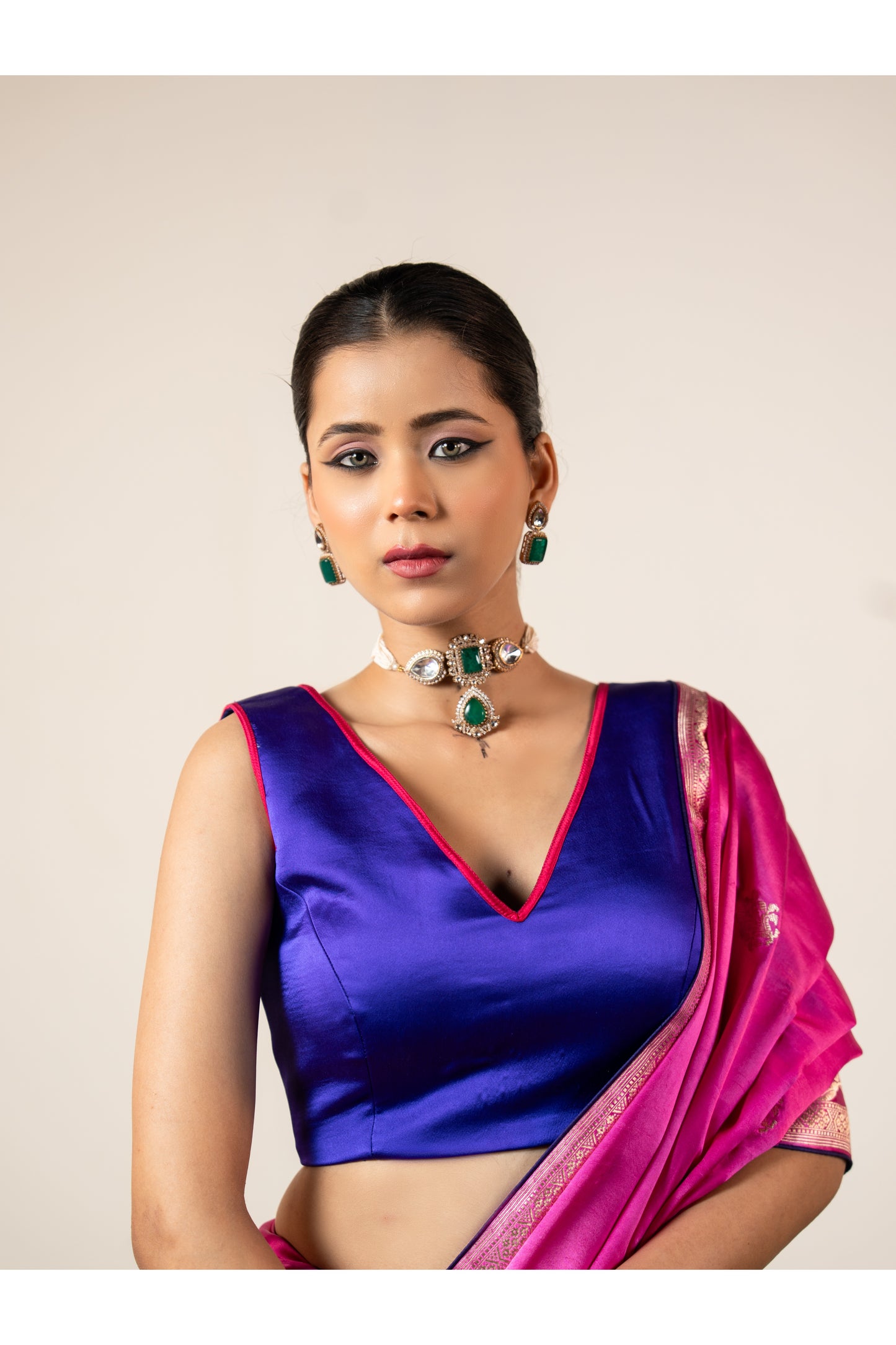 Mrig – Pink Banarasi Silk Saree
