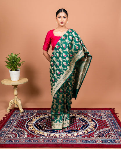 Gul Banaras Handwoven Banaras Saree