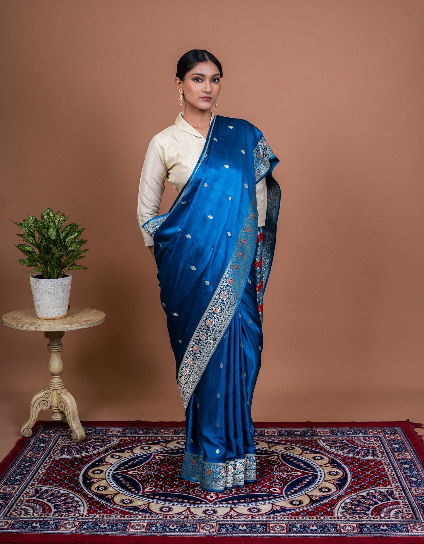 Neem Handwoven Banaras Saree