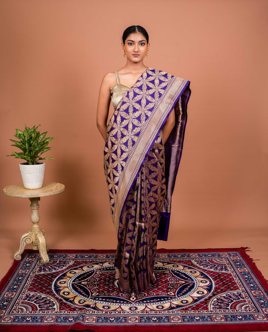 Nasreen Handwoven Banaras Saree