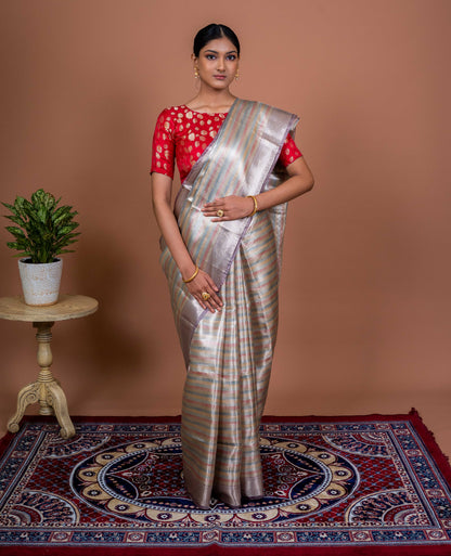 Satrangi Handwoven Banaras Saree