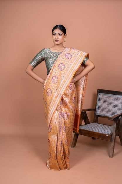 Charbagh Handwoven Banaras Saree