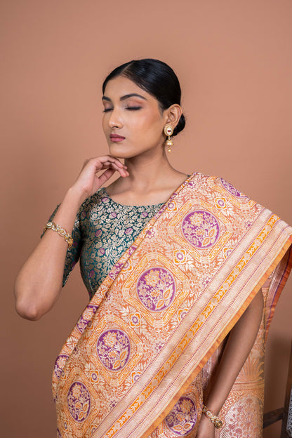 Charbagh Handwoven Banaras Saree