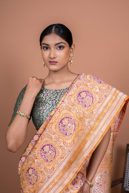Charbagh Handwoven Banaras Saree