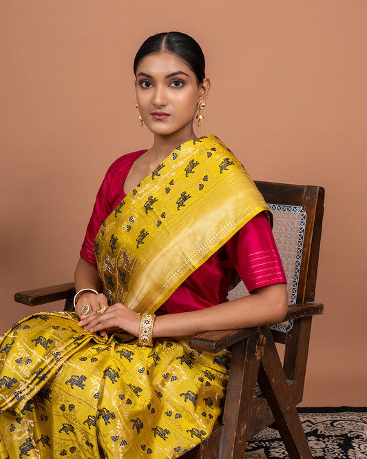 Kanak Banaras Silk Saree