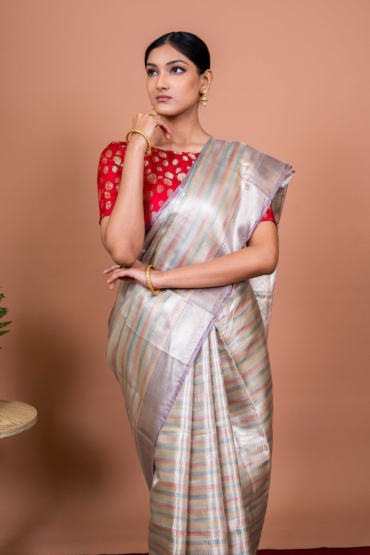 Satrangi Handwoven Banaras Saree