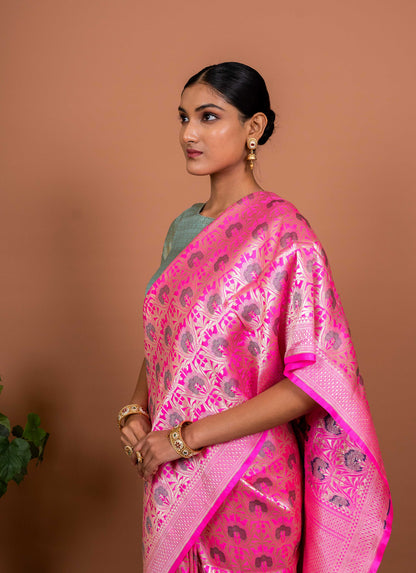 Gul Handwoven Banaras Saree