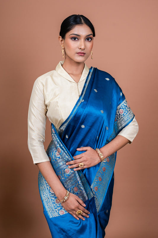 Neem Handwoven Banaras Saree
