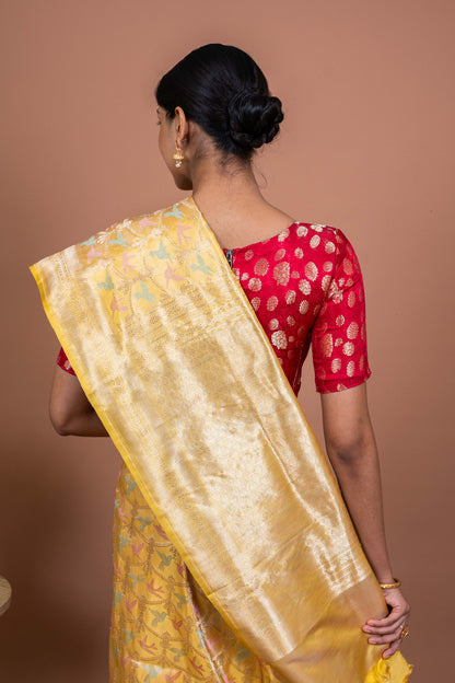 Chidiya Handwoven Banaras Saree