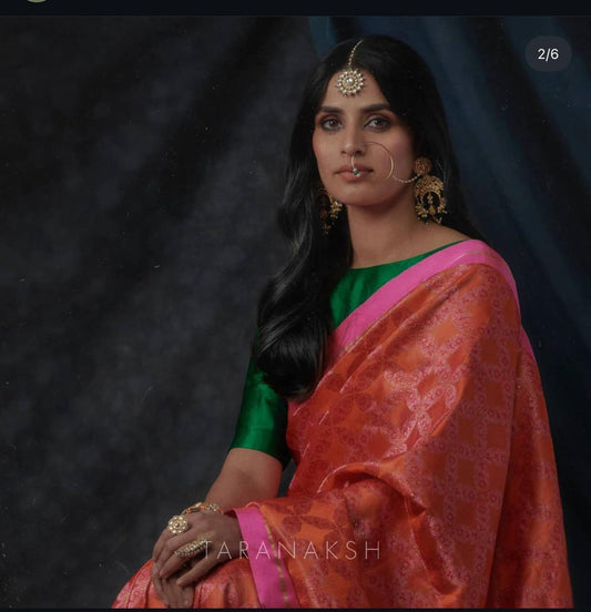 "Charkali" Pure Banarasi Silk Saree