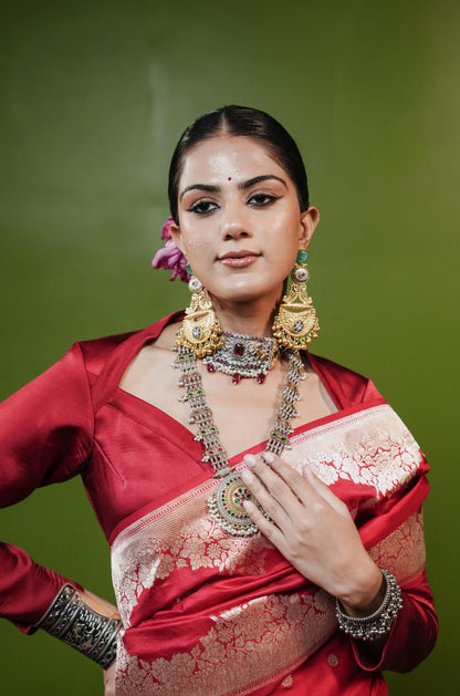 Hirni: Grace that moves like poetry. Banarasi Handwoven