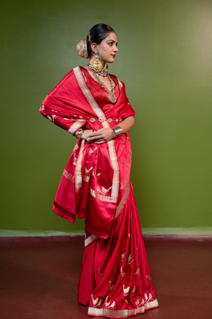 Goraiyya: A song of warmth and belonging. Banarasi Handwoven Saari