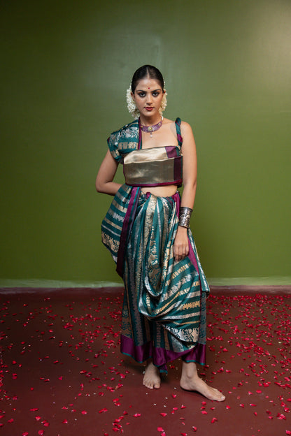 Lepakshi: Where devotion meets design. Banarasi Handwoven Saari