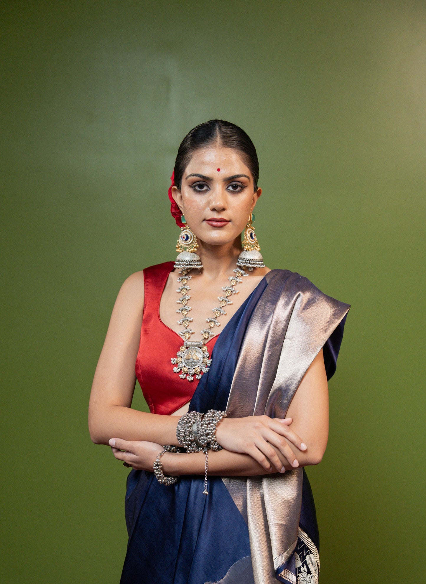 Gamini: Grace in motion. Power in calm. Banarasi Handwoven Saari