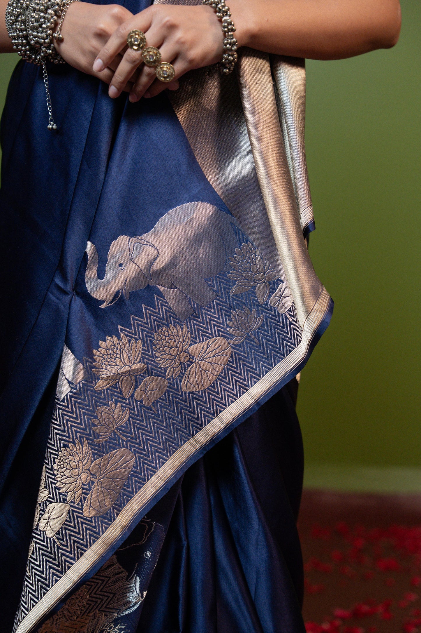 Gamini: Grace in motion. Power in calm. Banarasi Handwoven Saari