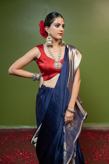 Gamini: Grace in motion. Power in calm. Banarasi Handwoven Saari