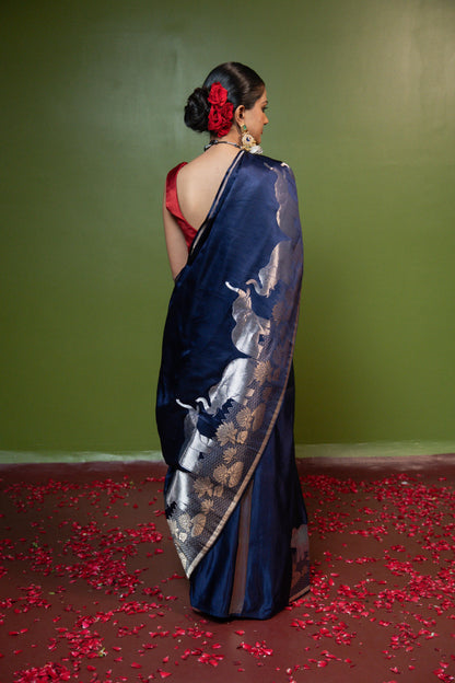 Gamini: Grace in motion. Power in calm. Banarasi Handwoven Saari