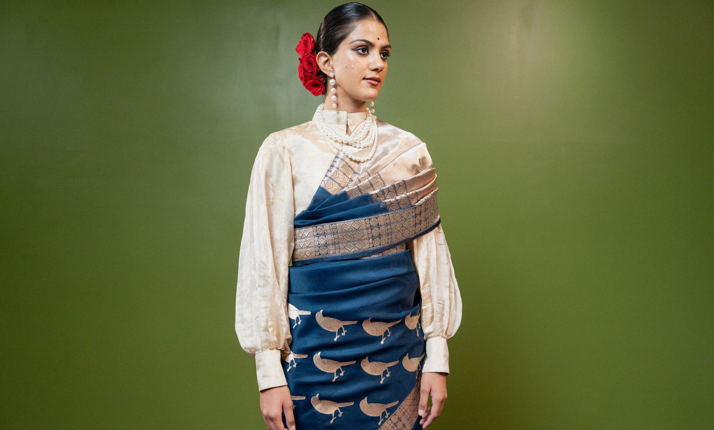 Neela: Banarasi Handwoven Saari