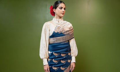 Neela: Banarasi Handwoven Saari