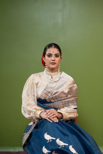 Neela: Banarasi Handwoven Saari