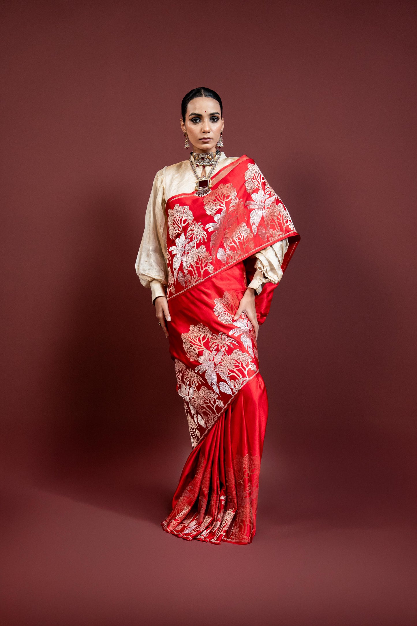 Vriksh: Rooted in tradition, Banarasi Handwoven Saare