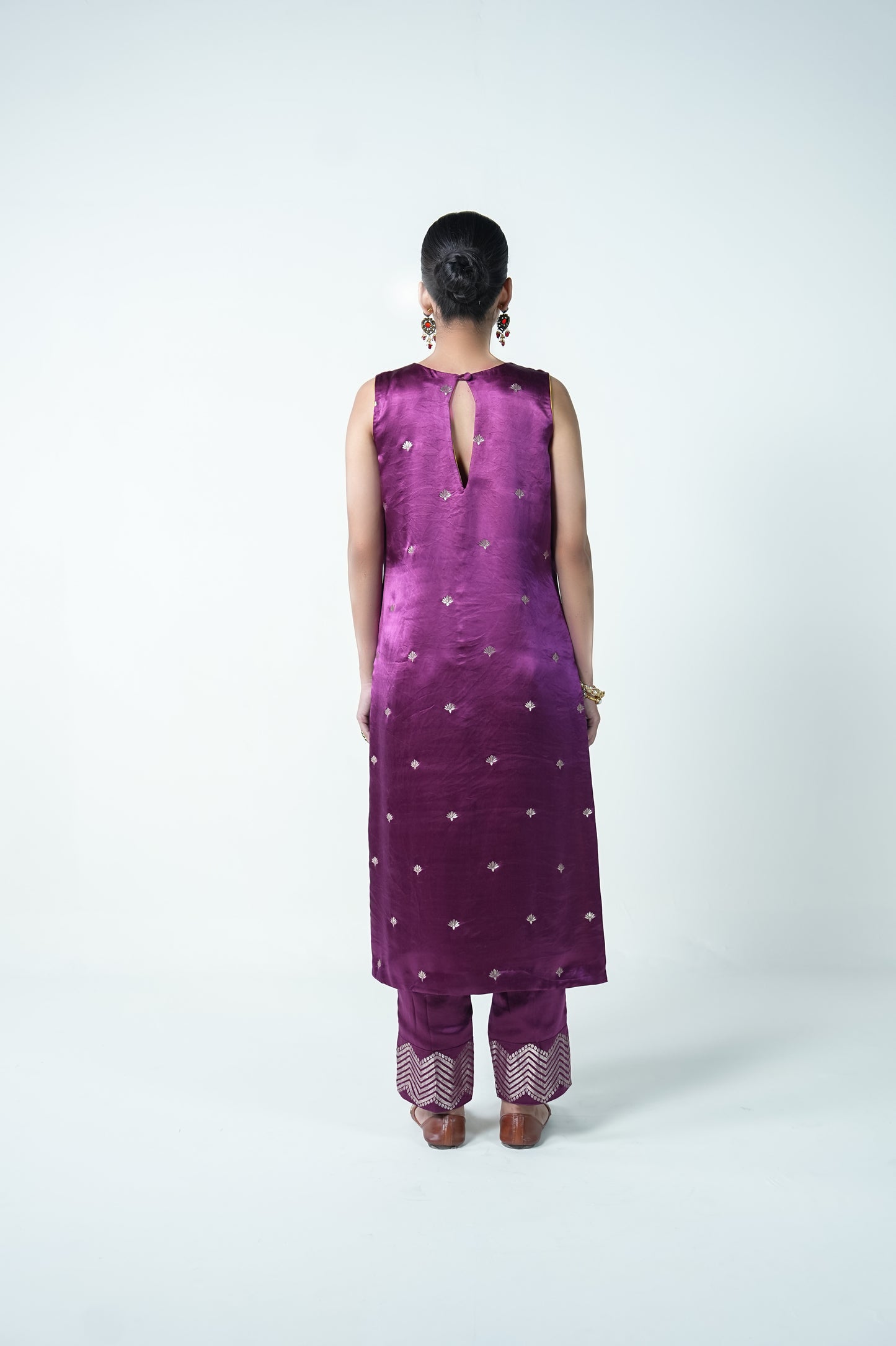 Swan – Rich Wine Ethnic Suit for Women