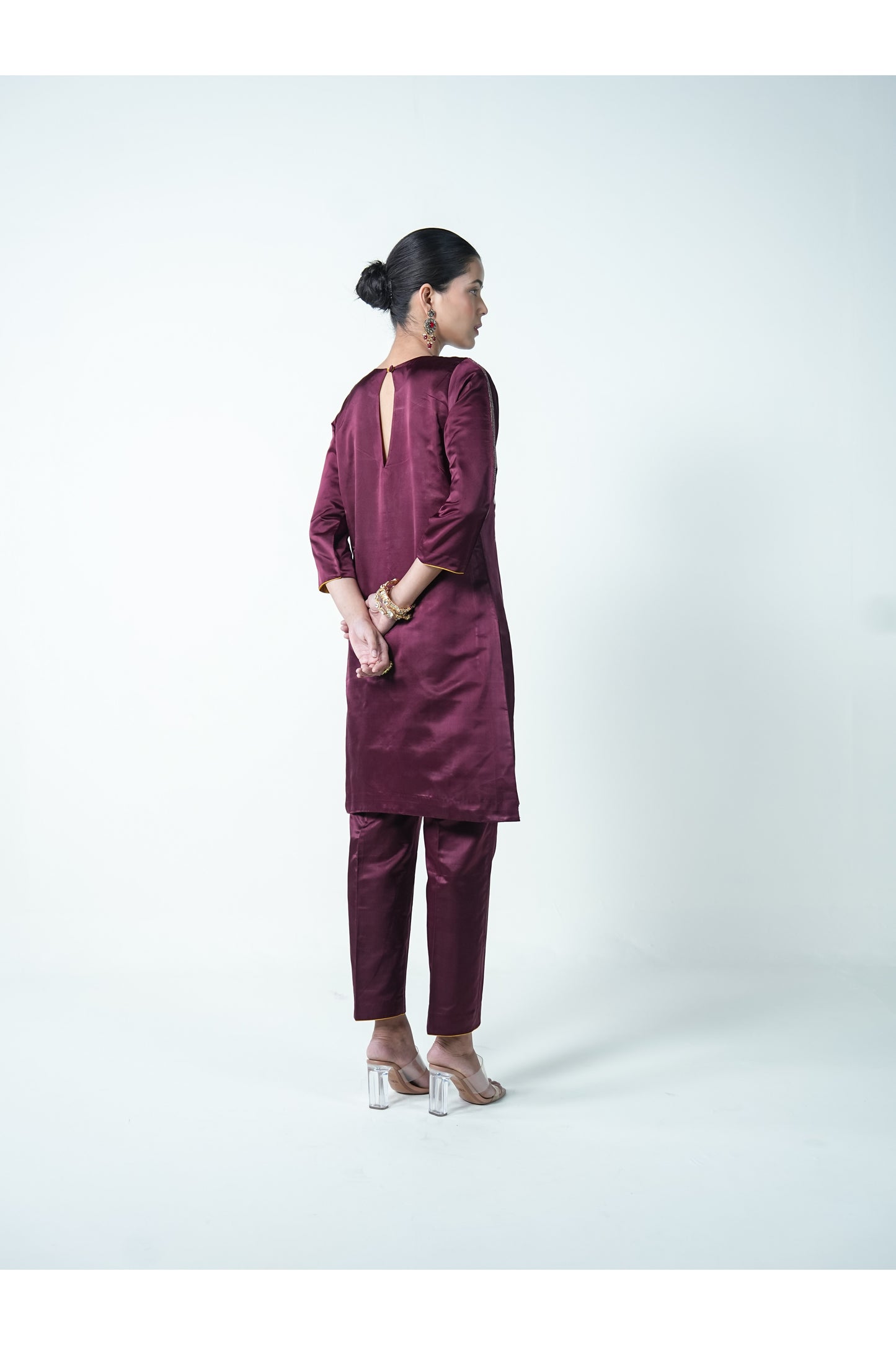 Farah – Elegant Brown Ethnic Suit for Women