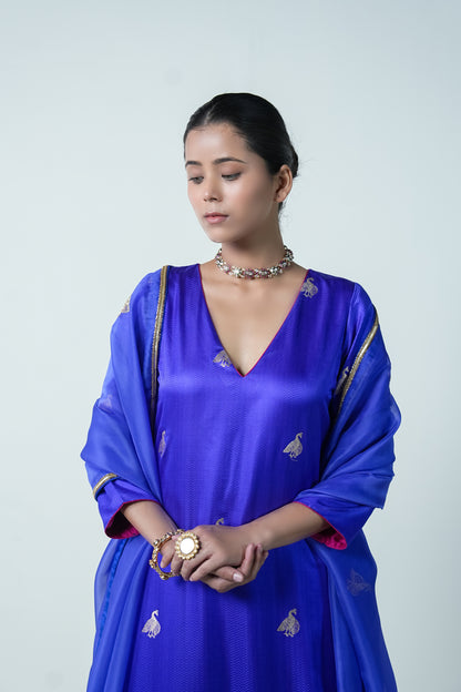 Megha Meena – Royal Purple Ethnic Suit for Women