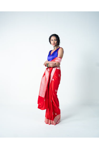 Tripti – Red Banarasi Saree for Women