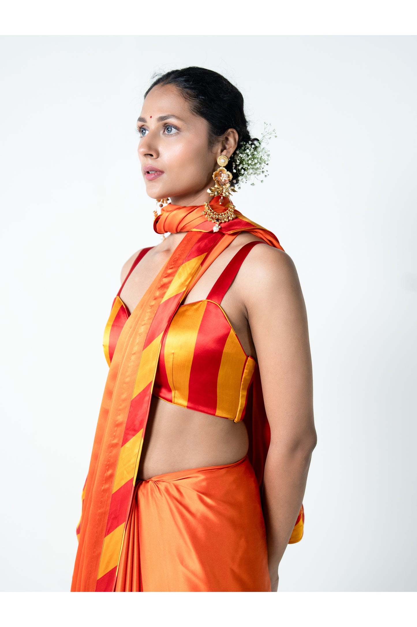 Madhuri – Orange Banarasi Saree for Women