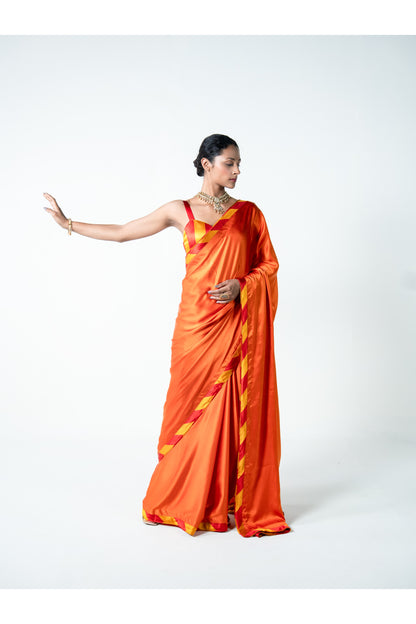Madhuri – Orange Banarasi Saree for Women